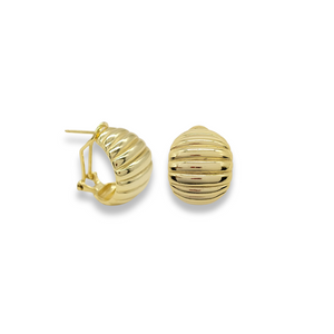 Aretes Dorados con Diseño