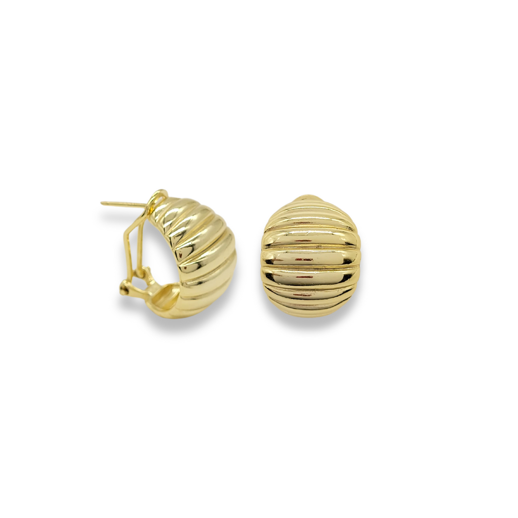 Aretes Dorados con Diseño