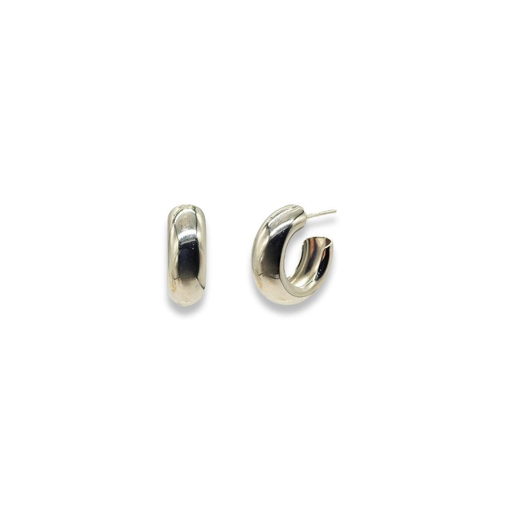 Argolla 12mm Plateada