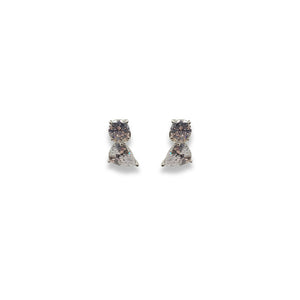 Arete Tu y Yo Plateado