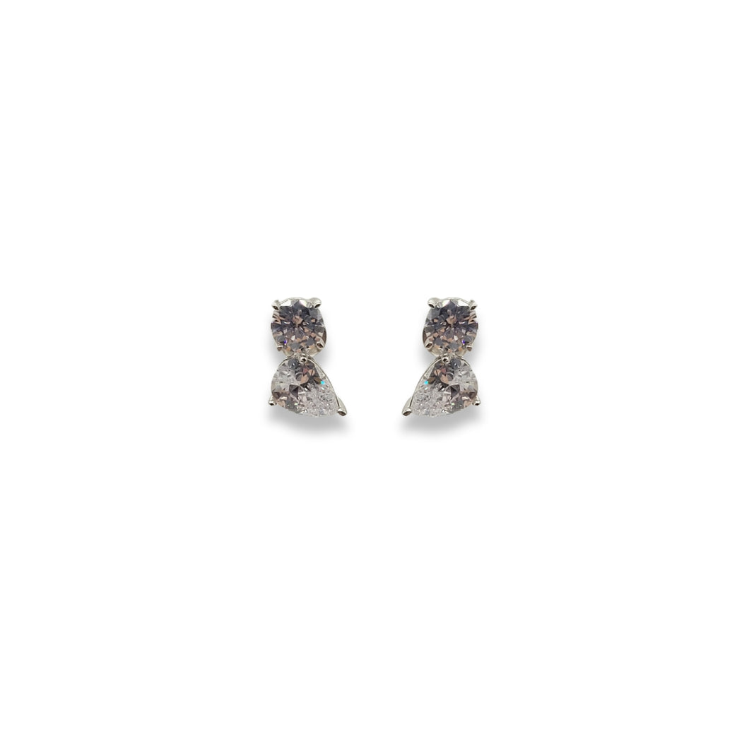 Arete Tu y Yo Plateado