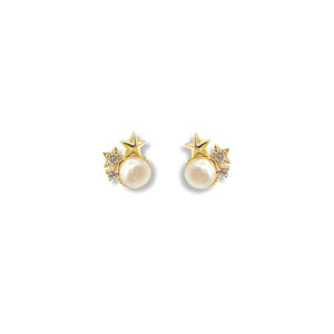 Perlas con Estrellas Doradas