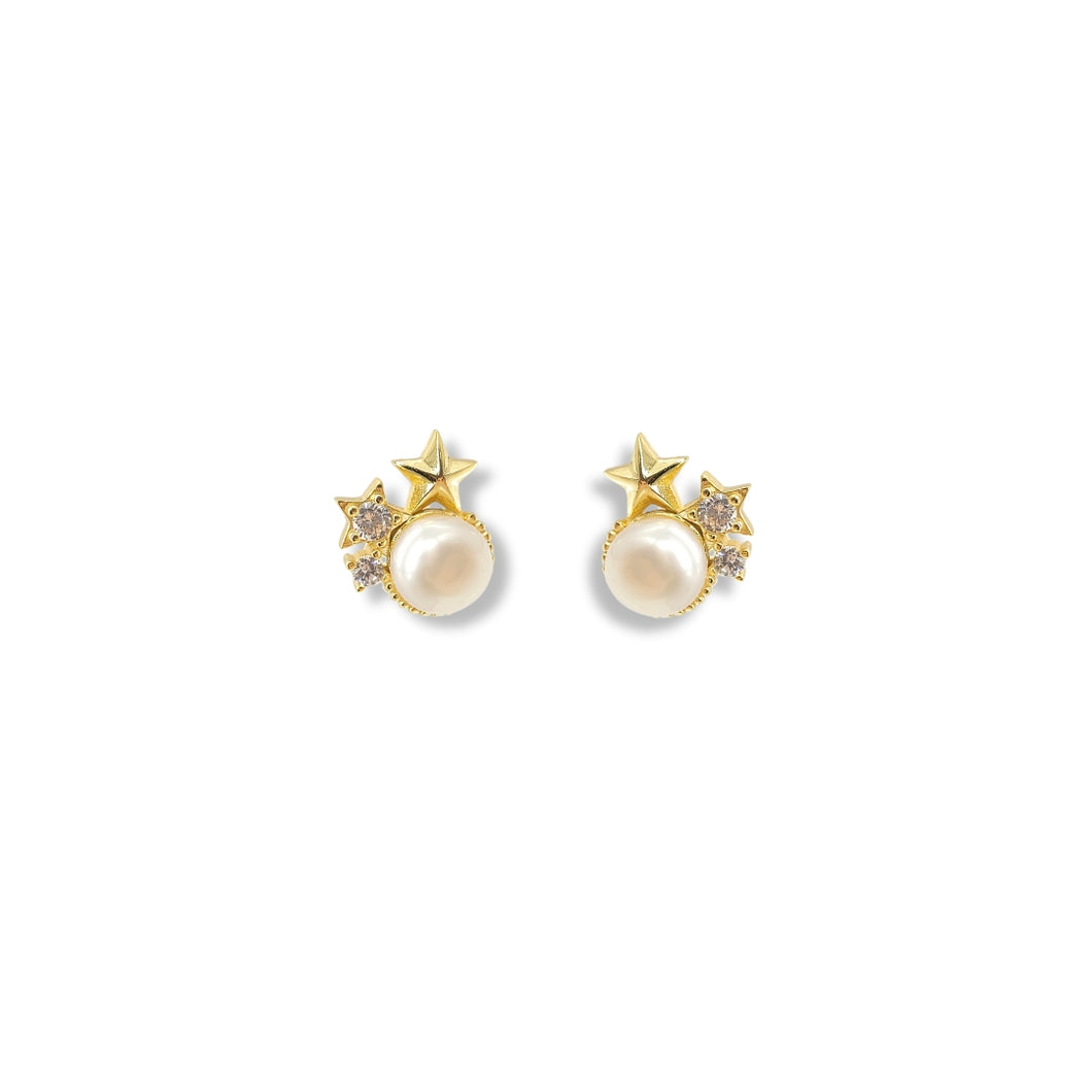 Perlas con Estrellas Doradas