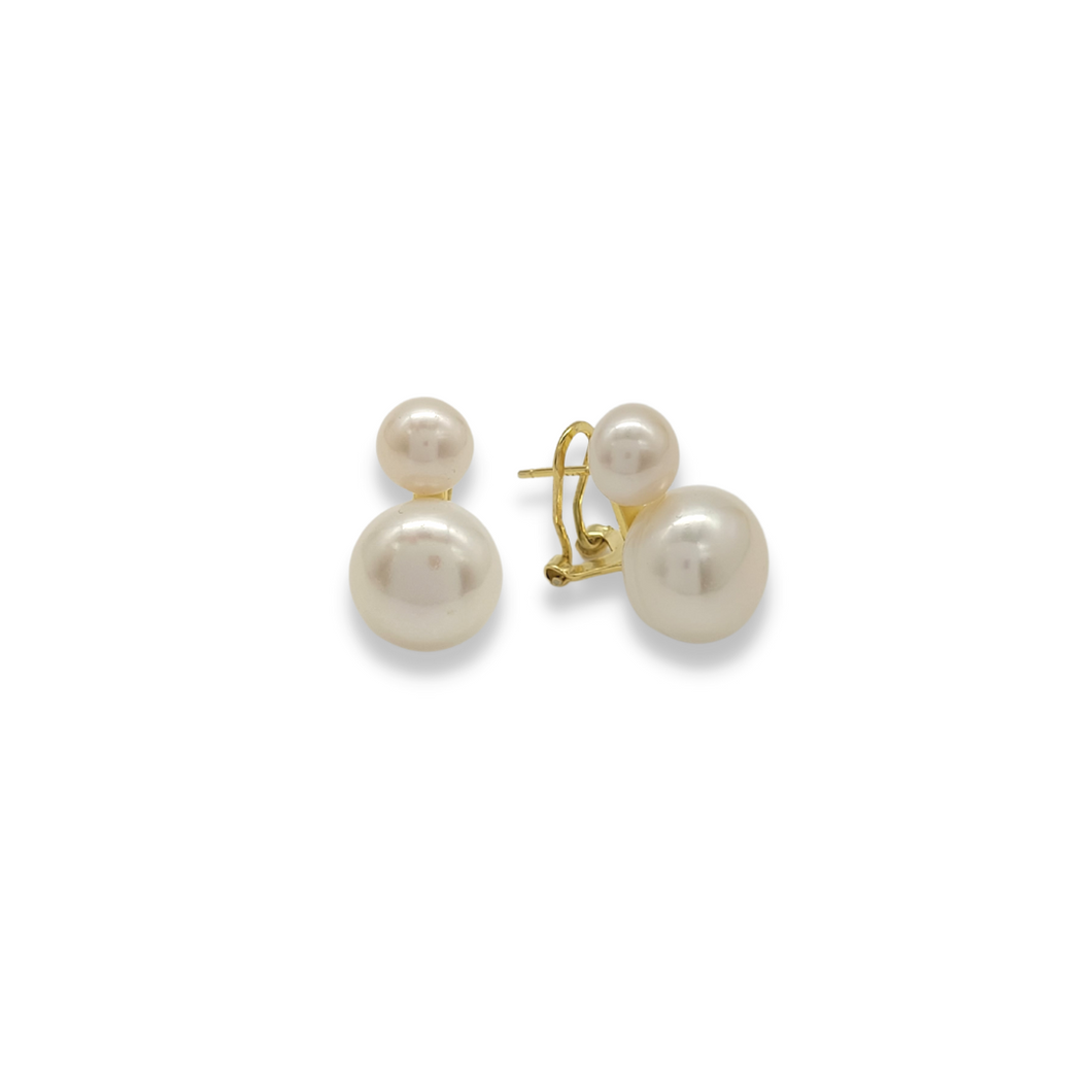 Aretes Doble Perla