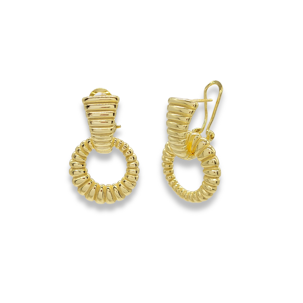 Aretes Desmontables en Dorado